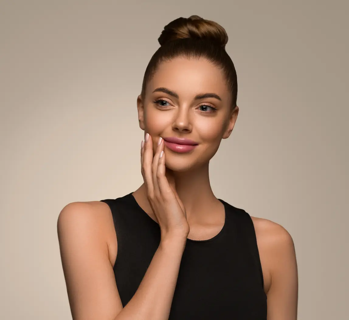 beautiful-woman-with-hands-black-dress-classic-bob-2022-01-28-12-31-20-utc 1